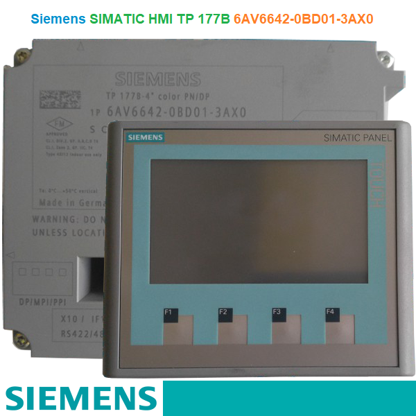 Siemens SIMATIC TP 177B 6AV6642-0BD01-3AX0 - Màn hình điều khiển 4" PN/DP TFT 256 màu MPI/ PROFIBUS DP RS485/ RS422/ USB 10/100Mbps WINCC
